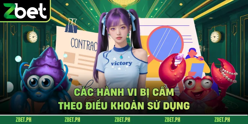 Các hành vi bị cấm theo điều khoản sử dụng