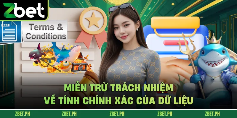 Miễn trừ trách nhiệm về tính chính xác của dữ liệu 